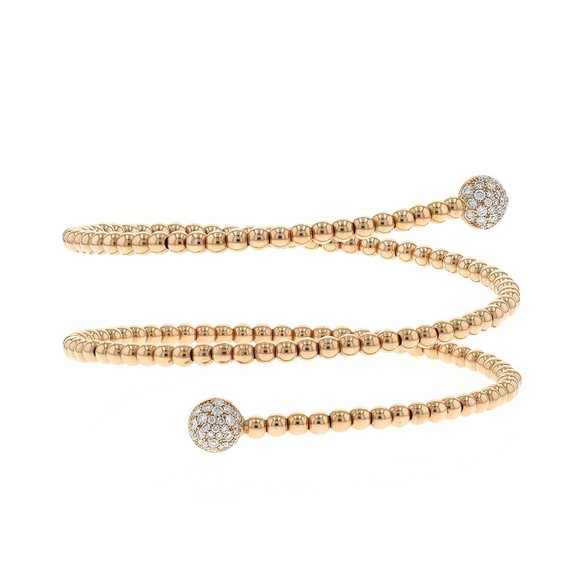 Diamonds and gold bracelet - Picture 1 of 2